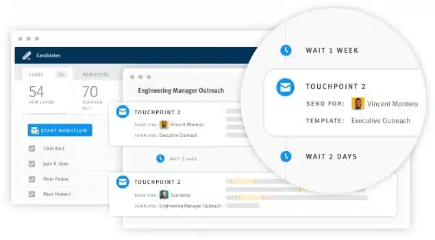 Aplikasi rekrutmen Lever