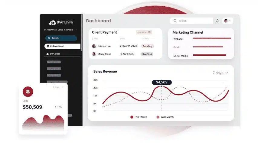 Hashmicro contact management app