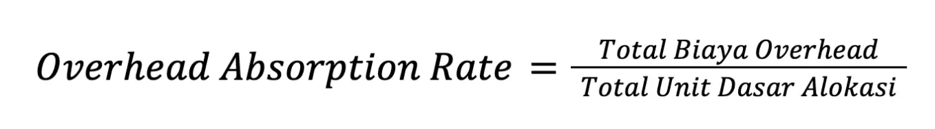 rumus Overhead Absorption Rate