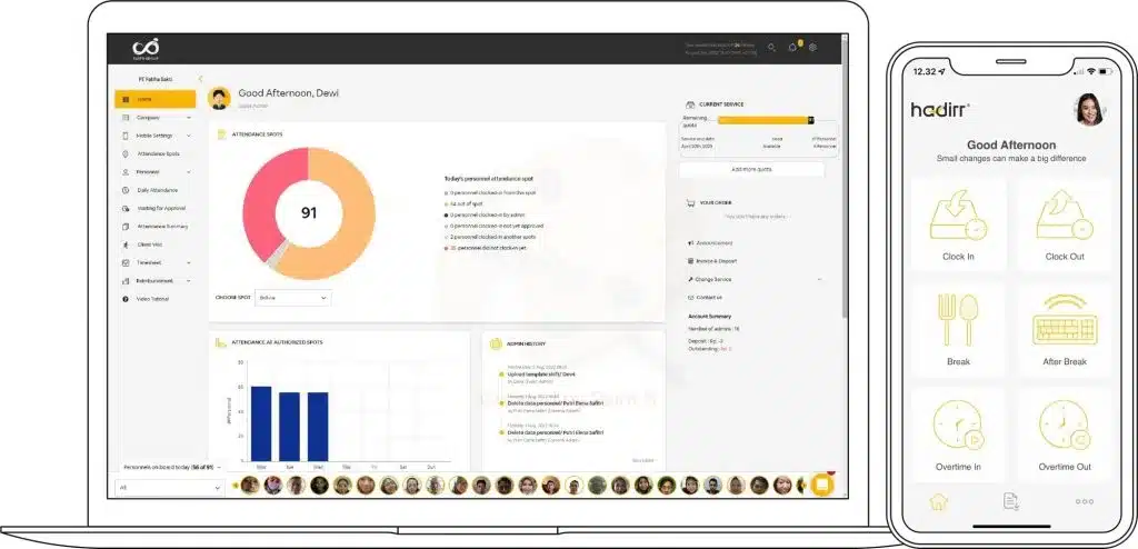 Aplikasi Time Tracking Hadirr