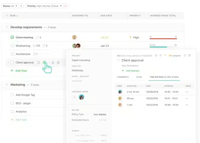 Paymo task management software