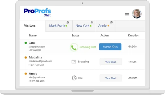 ProProfs Chat hr chatbot