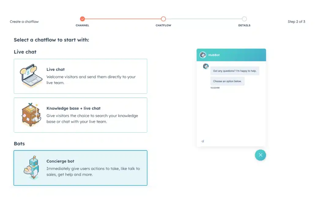 hubspot chatbot HR