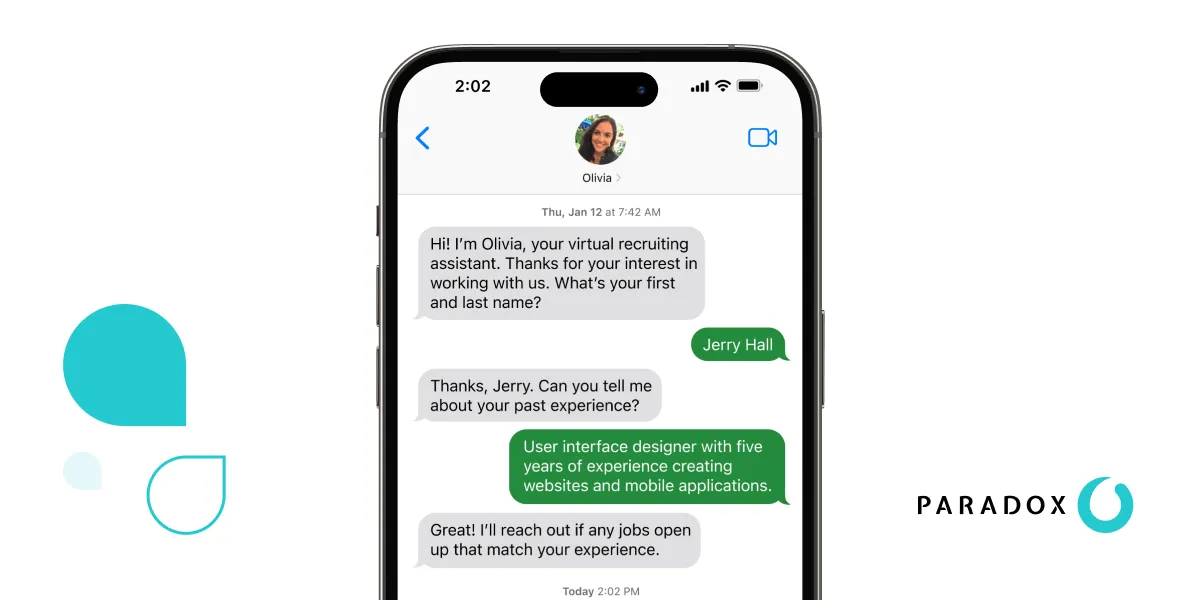 paradox hr chatbot