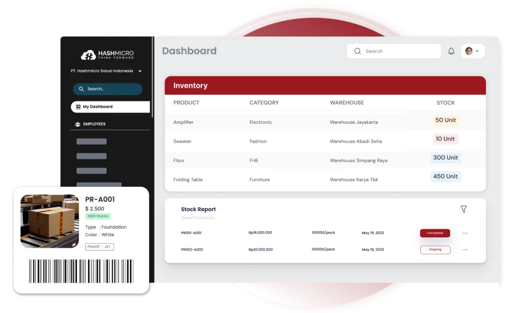 software inventaris hashmicro