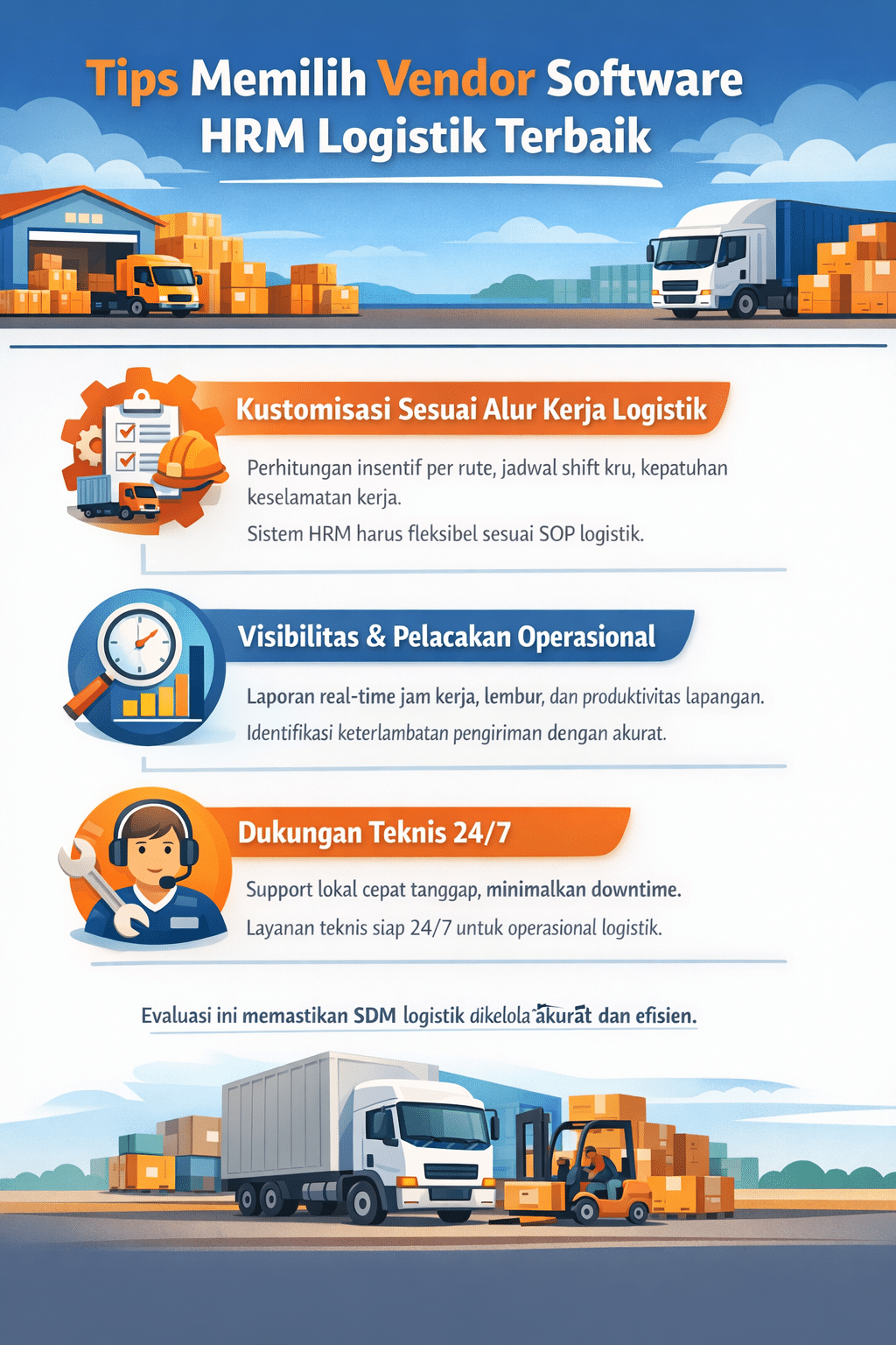 Tips Memilih Vendor Software HRM Logistik Terbaik