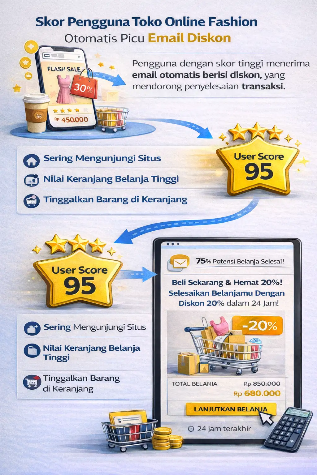 Contoh Skenario untuk Bisnis B2C (E-Commerce)