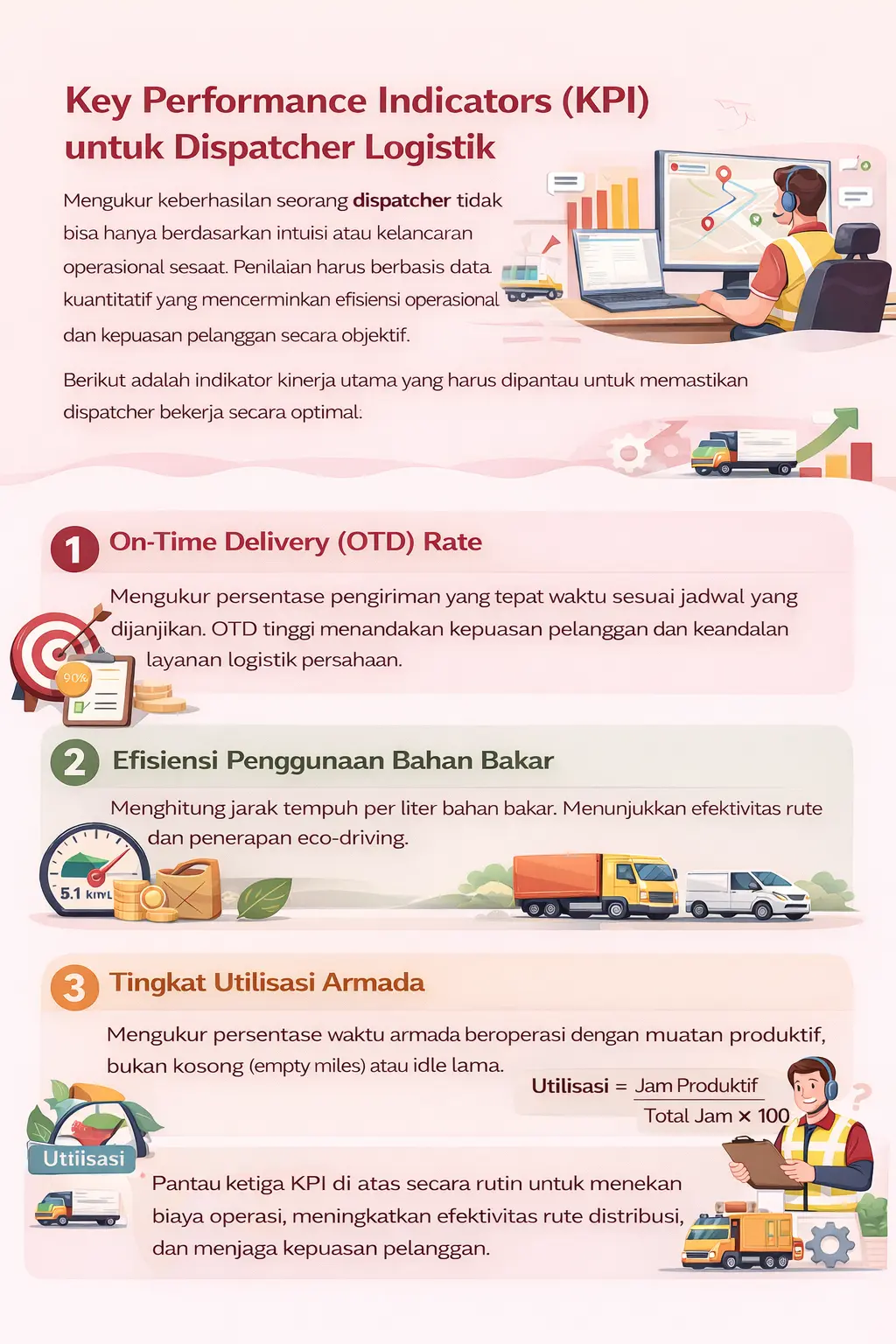 KPI dispatcher logistik