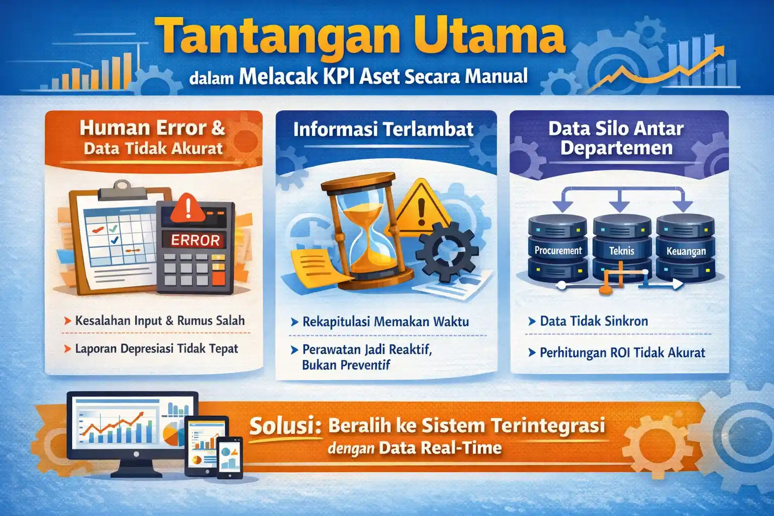 Tantangan Utama dalam Melacak KPI Aset Secara Manual