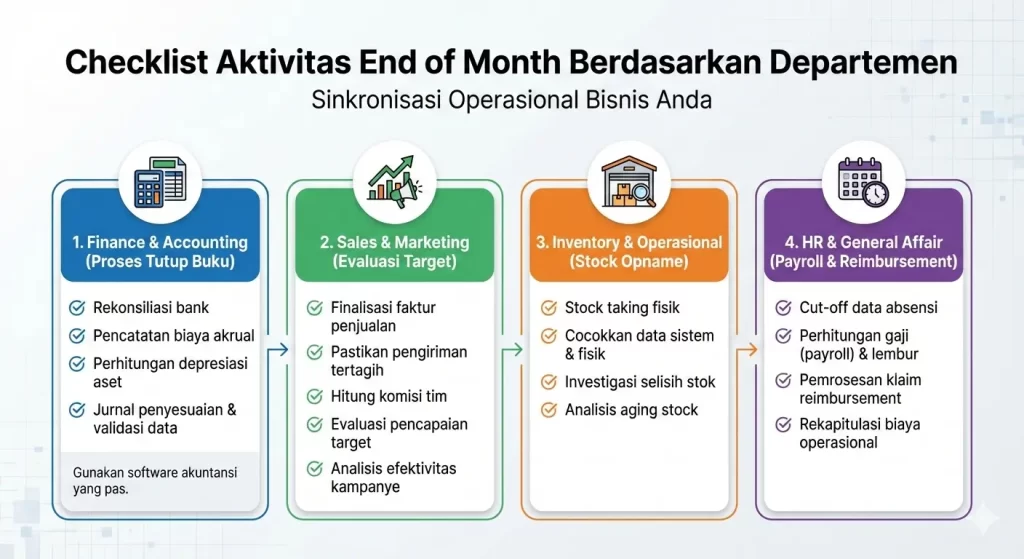 checklist aktivitas end of month