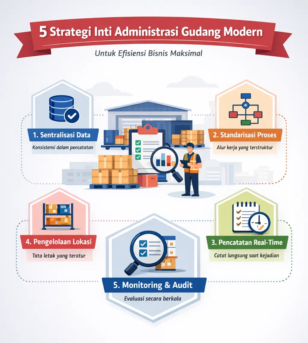 5 Strategi Inti Administrasi Gudang Modern