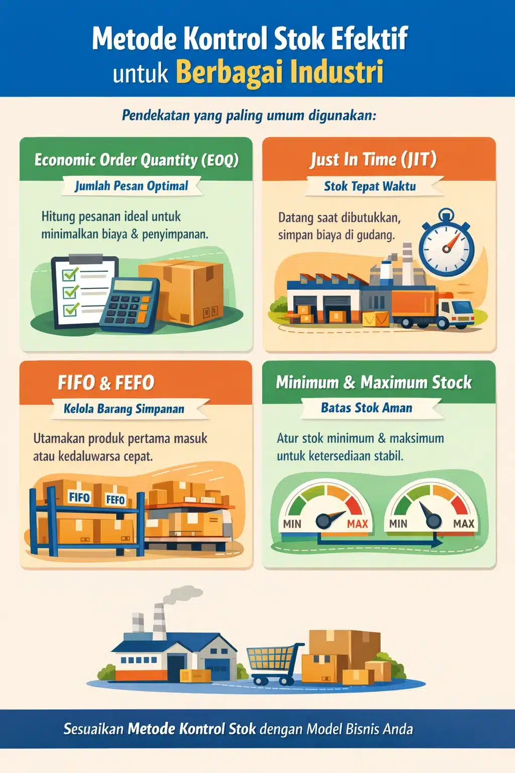Metode Kontrol Stok Efektif untuk Berbagai Industri