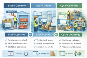 Perbedaan Stock opname, dll