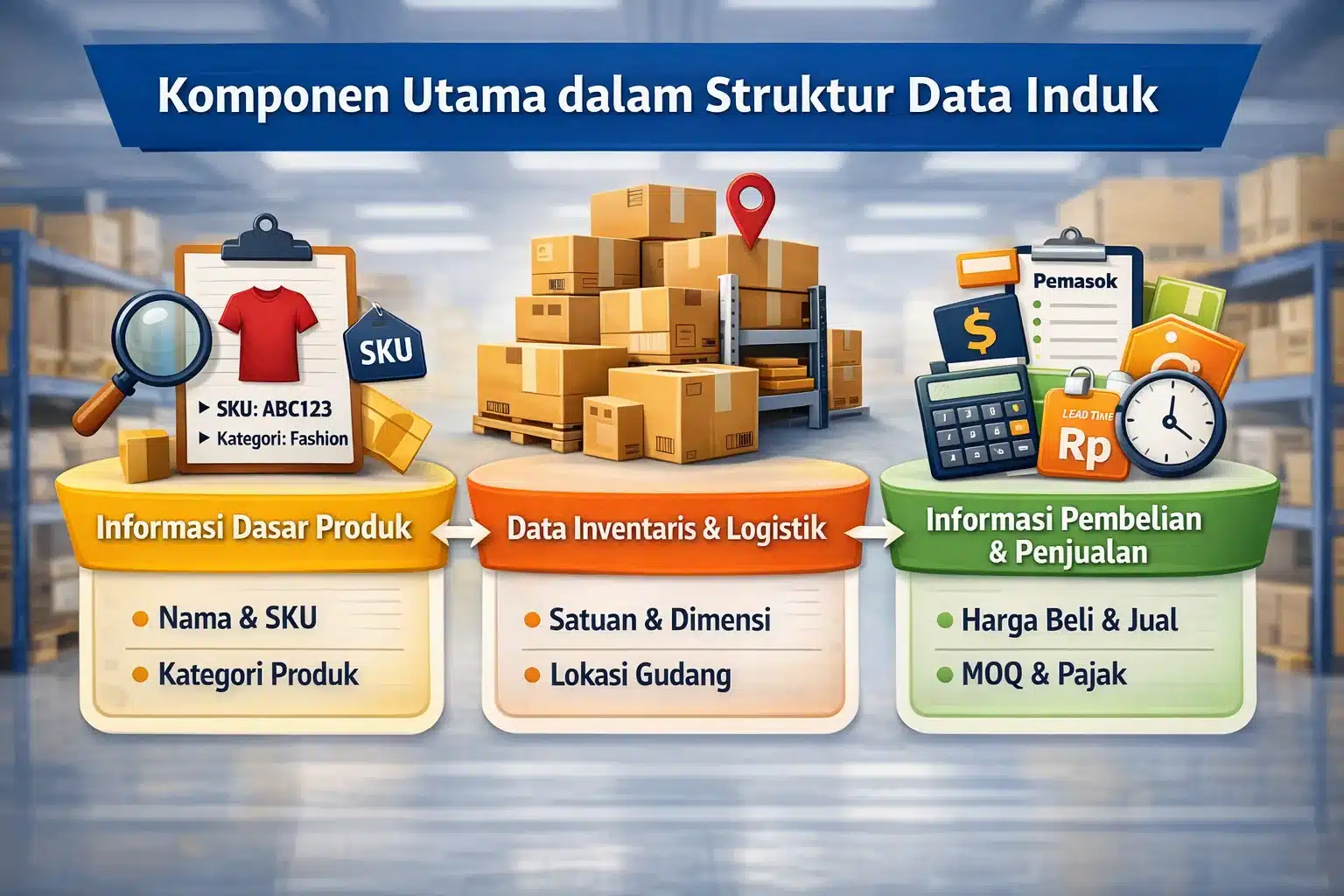 Komponen Utama dalam Struktur Data Induk