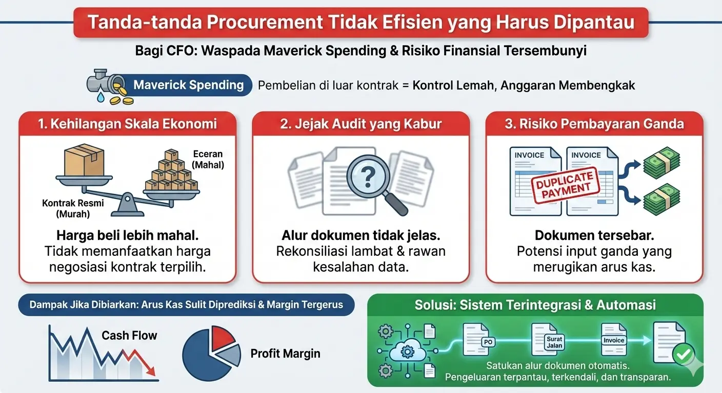 tanda-tanda procurement tidak efisien