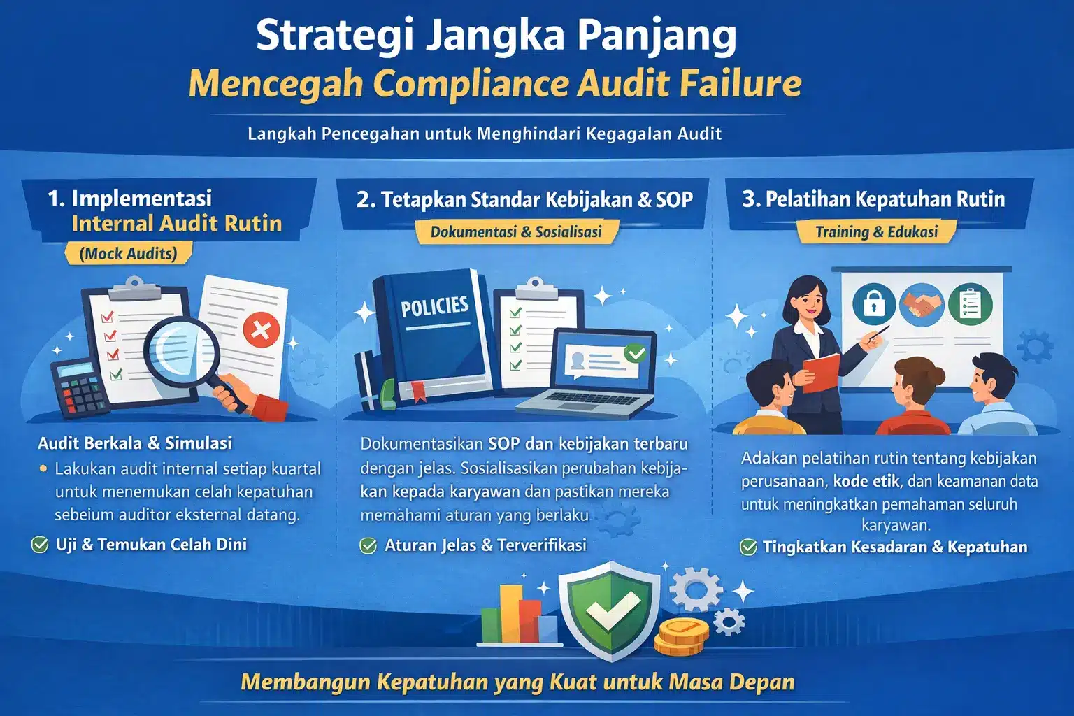 Infografis mencegah Compliance Audit Failure