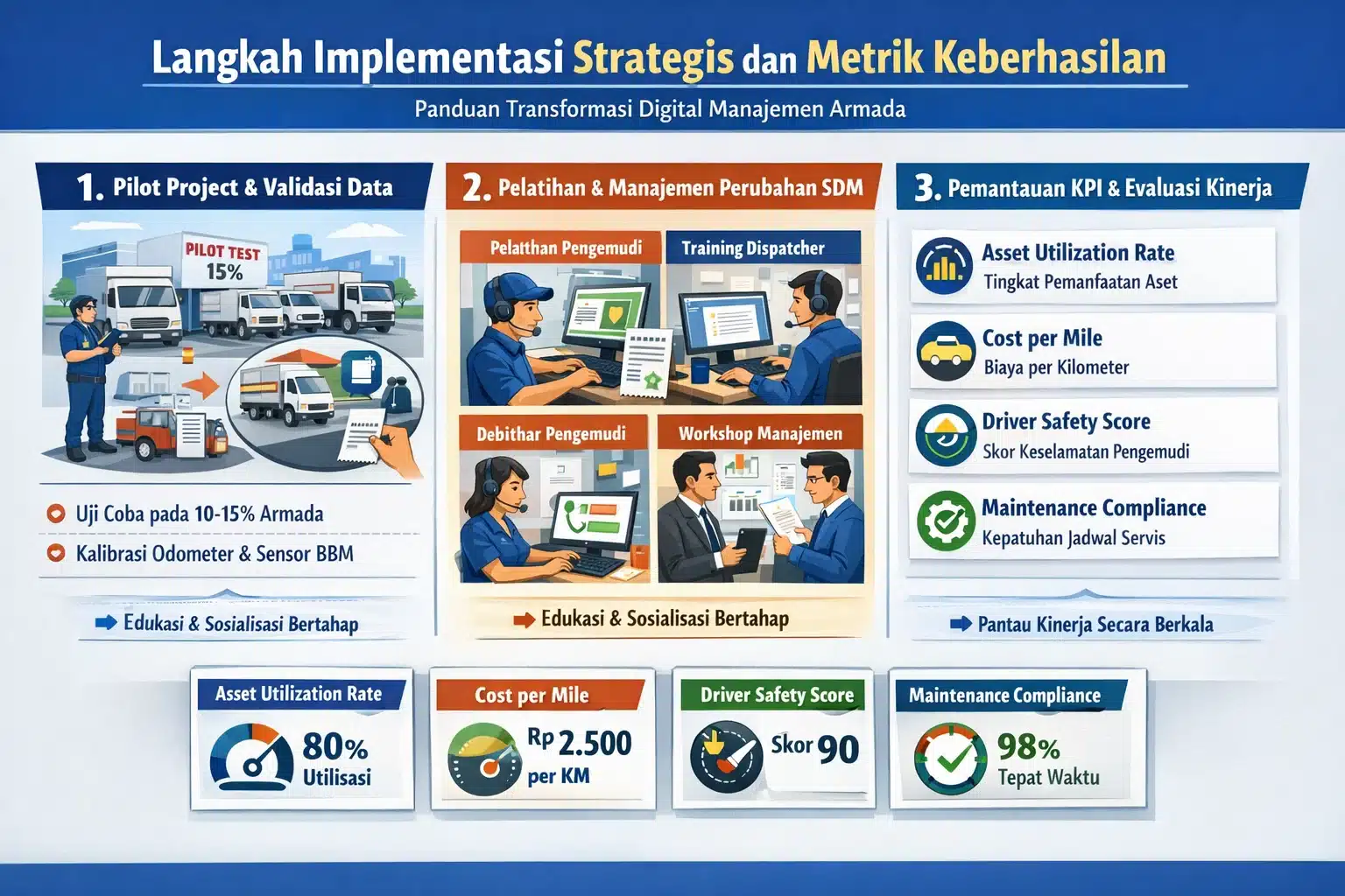 langkah implementasi strategis dan metrik keberhasilan
