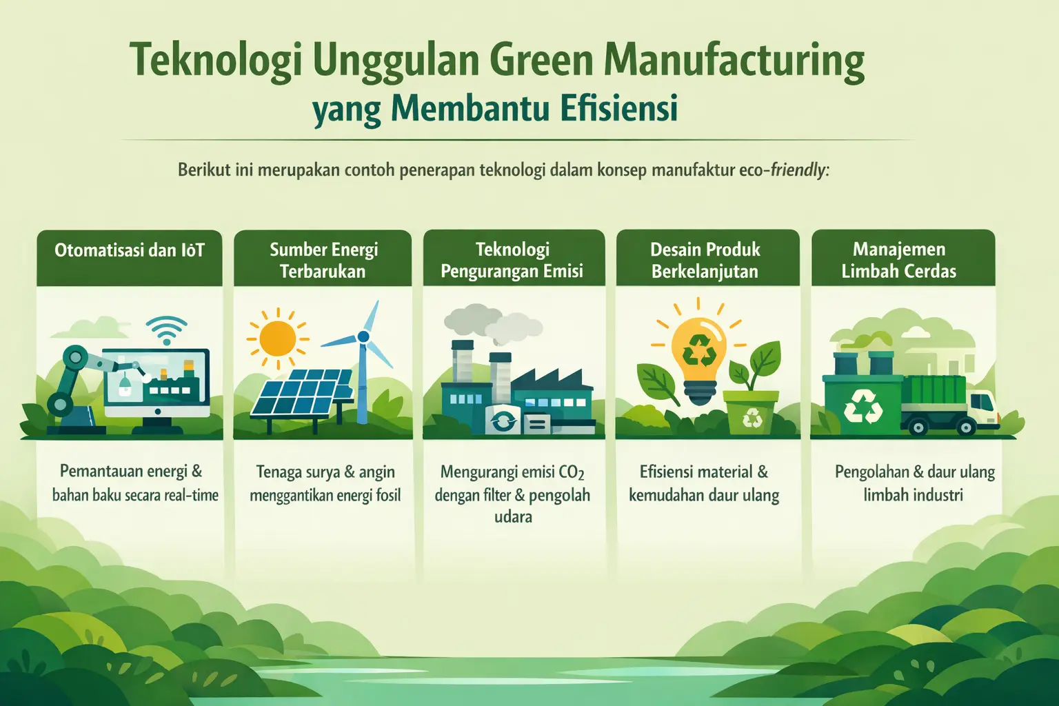 Infografis Green Manufacturing adalah