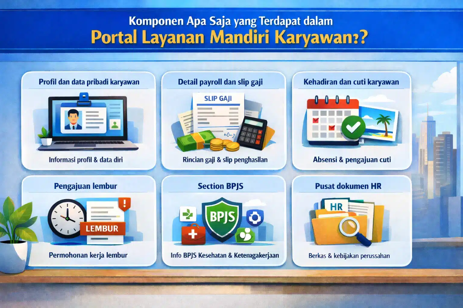 Komponen Employee Self-Service Portal