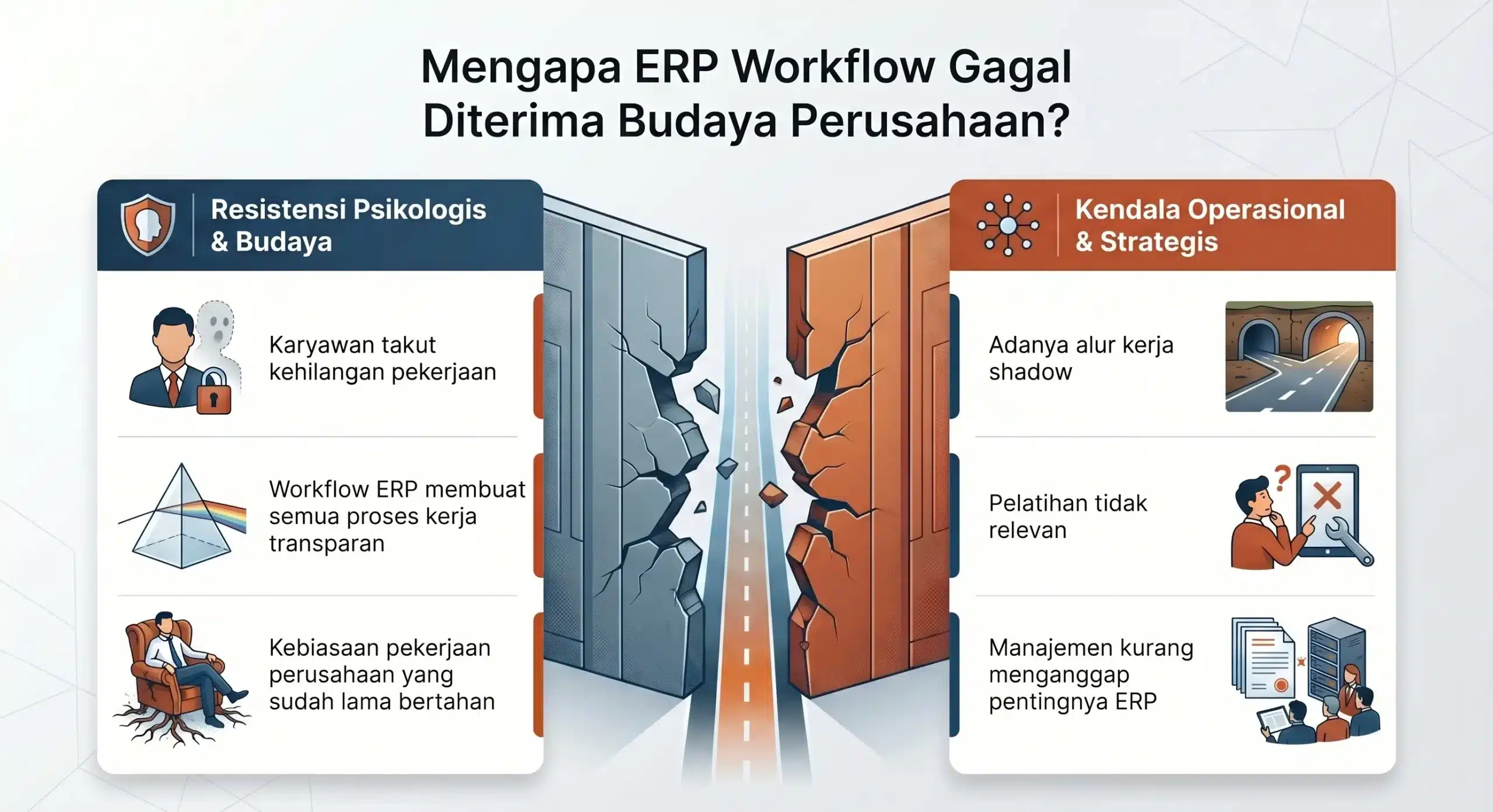 Penyebab ERP workflow gagal diterapkan