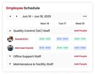 Employee Schedule