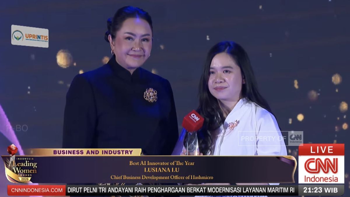 Lusiana Lu Raih Penghargaan Best AI Innovator of the Year