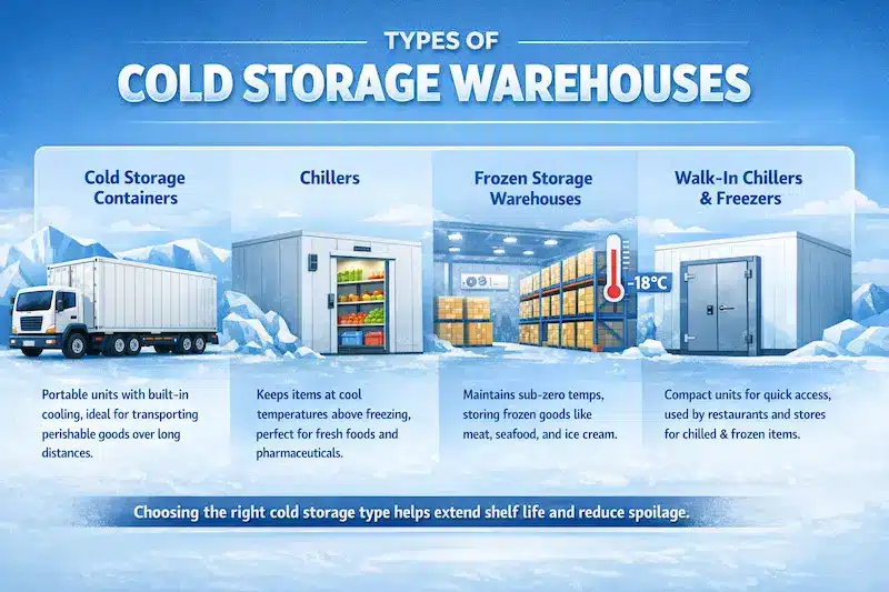 Types of Cold Storage Warehouses
