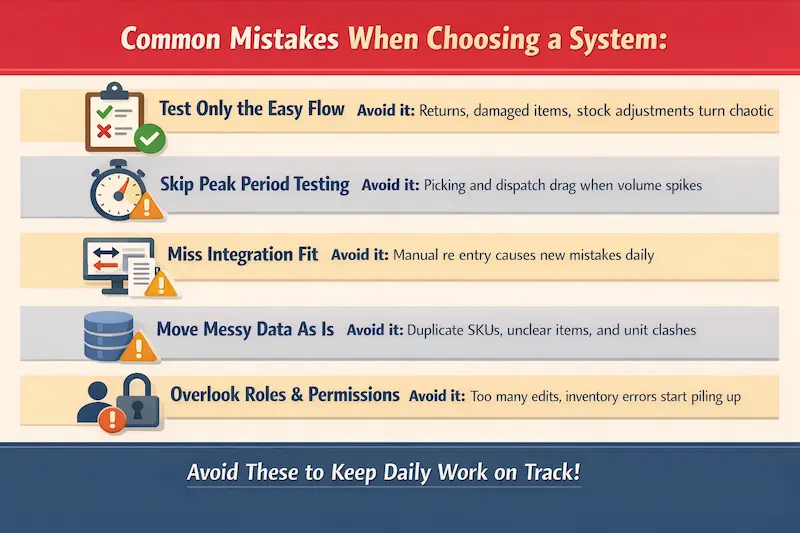 Common mistakes when choosing a system