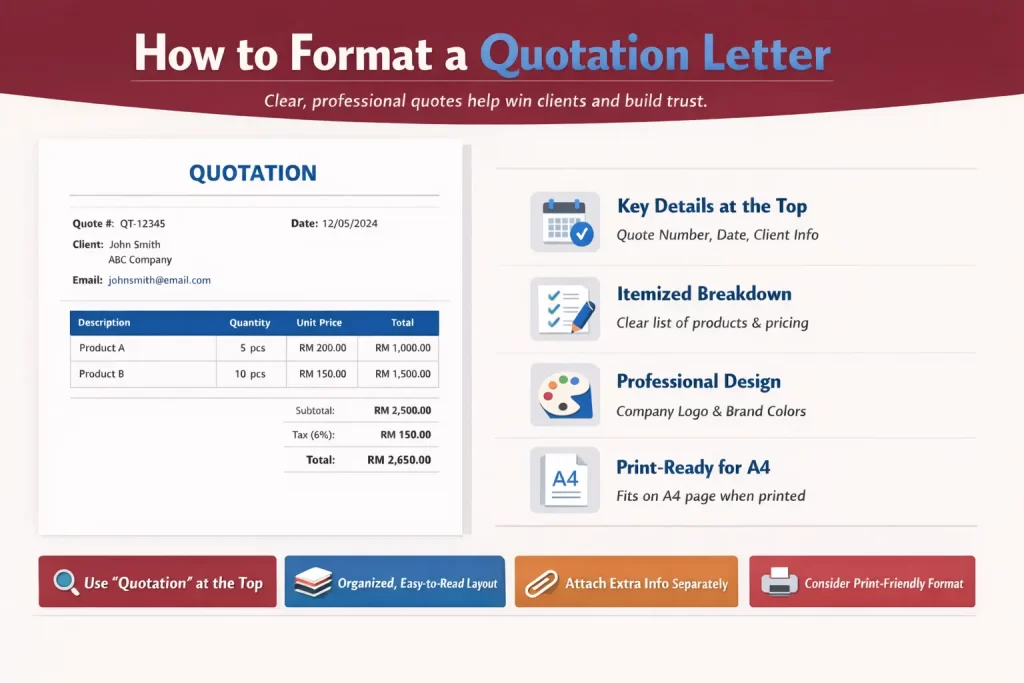 Format Quotation Letter