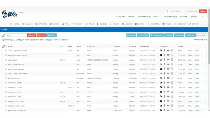 fixed asset tracking software
