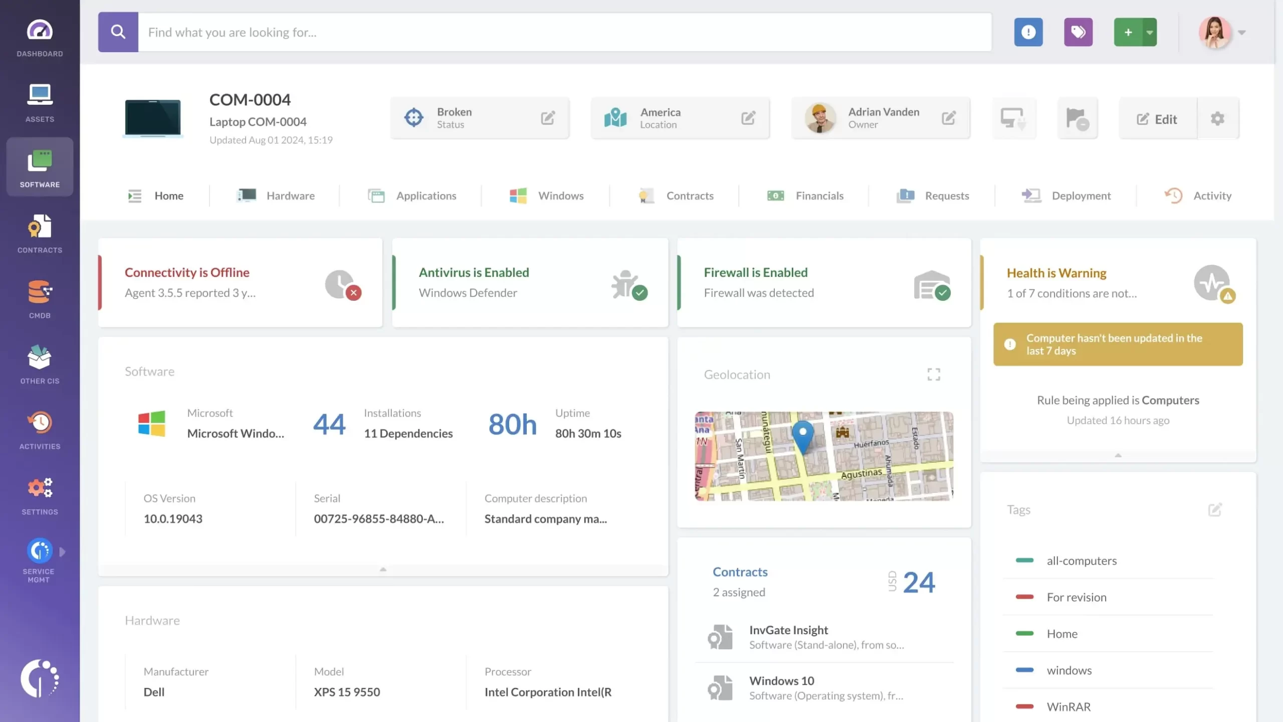 InvGate Fixed Asset Management Software