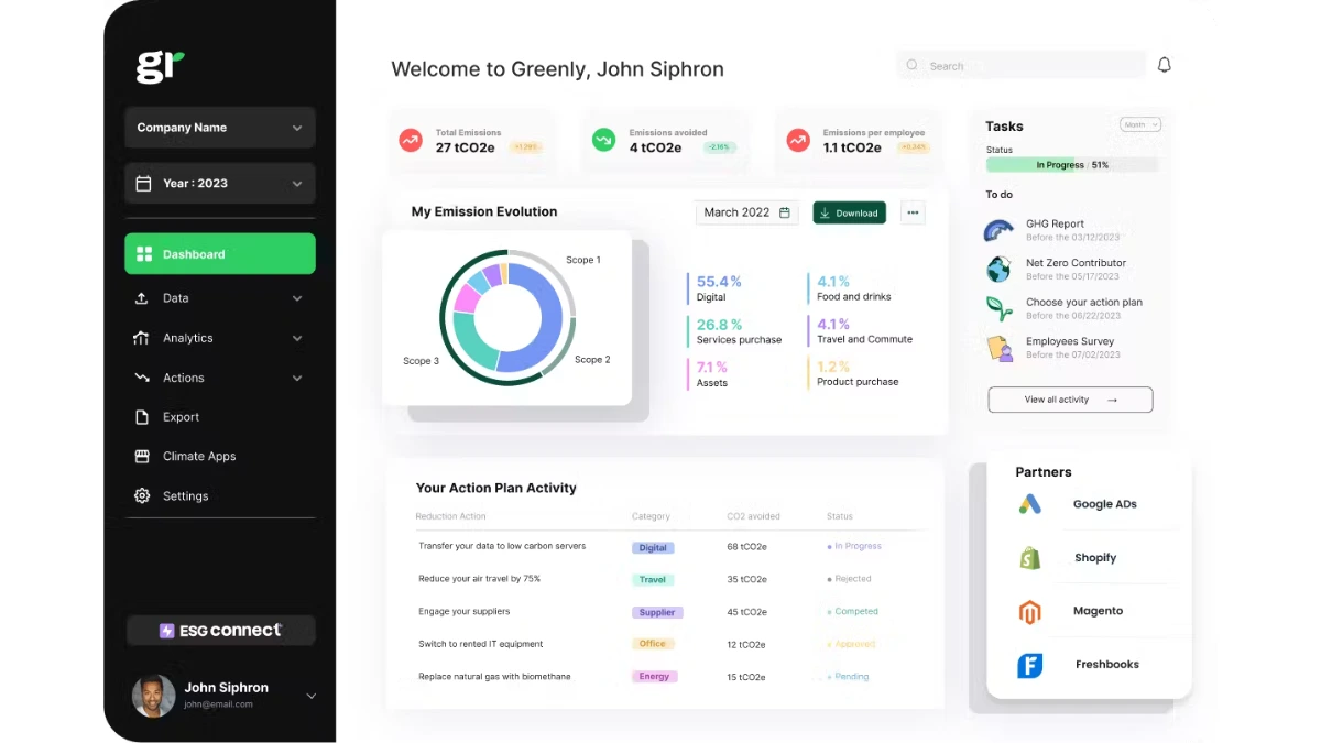 Greenly Enterprise ESG Software