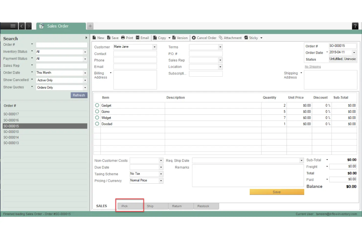 inflow Barcode Inventory Software