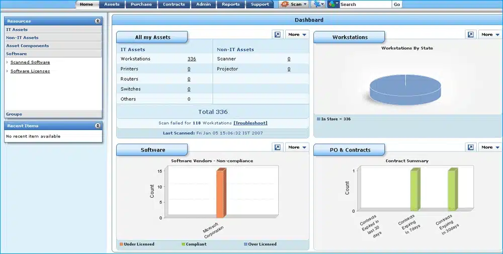 manageengine Fixed Asset Management Software