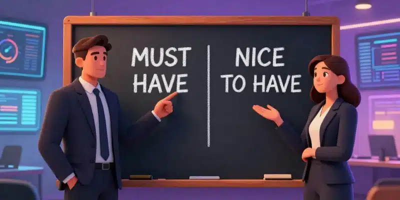 must have and nice to have on food distribution software