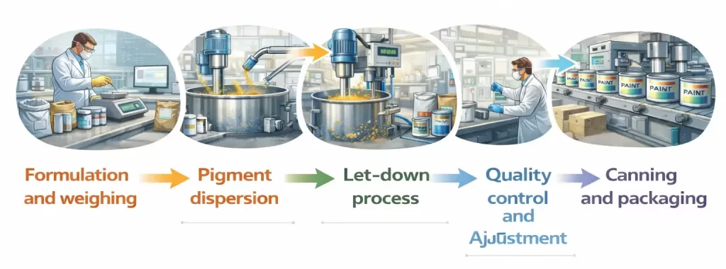 Paint manufacturing process