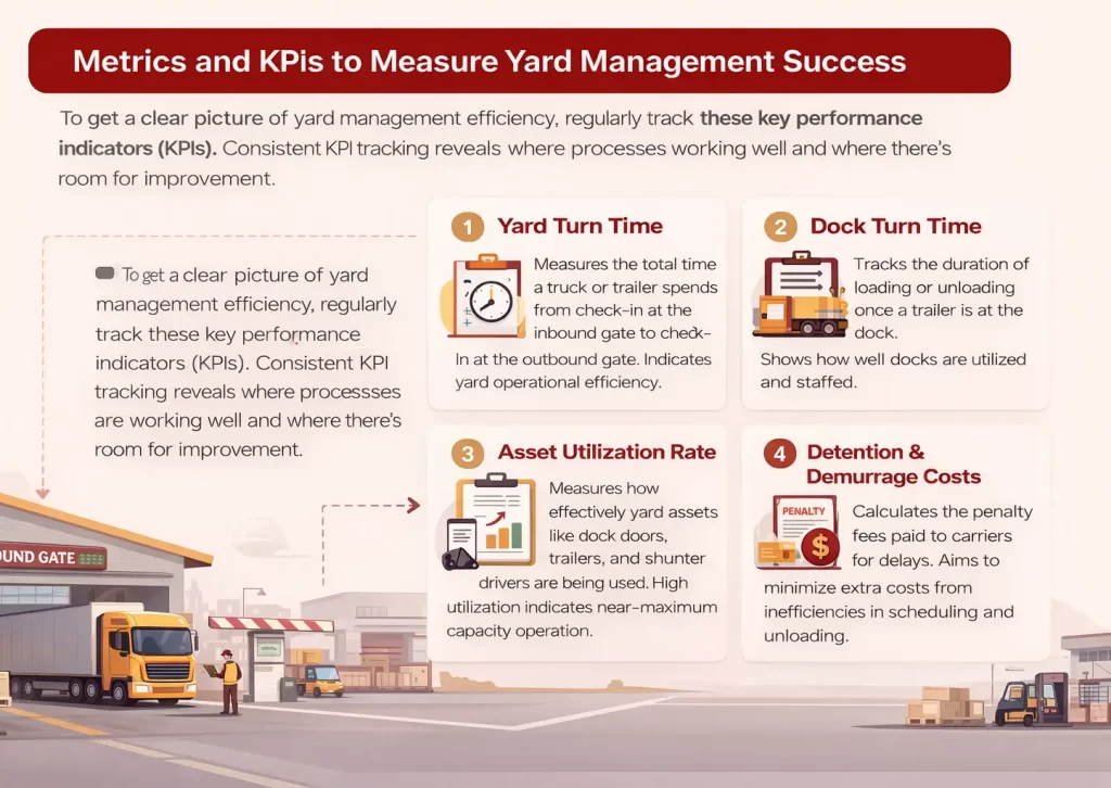 Metrics and KPIs to Measure Yard Management Success