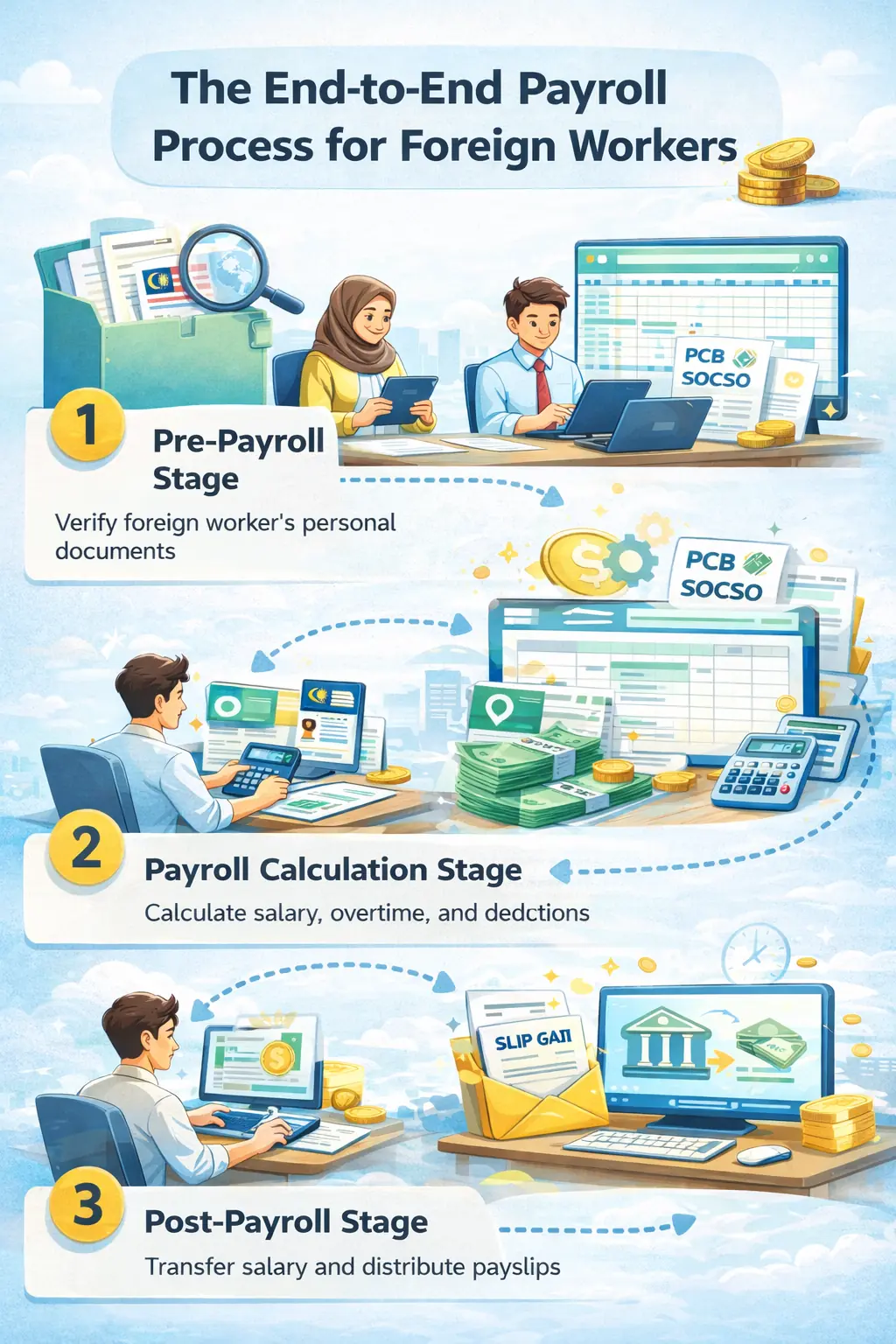 The End-to-End Payroll Process for Foreign Workers