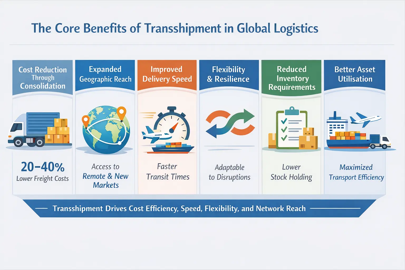 benefit of transshipment