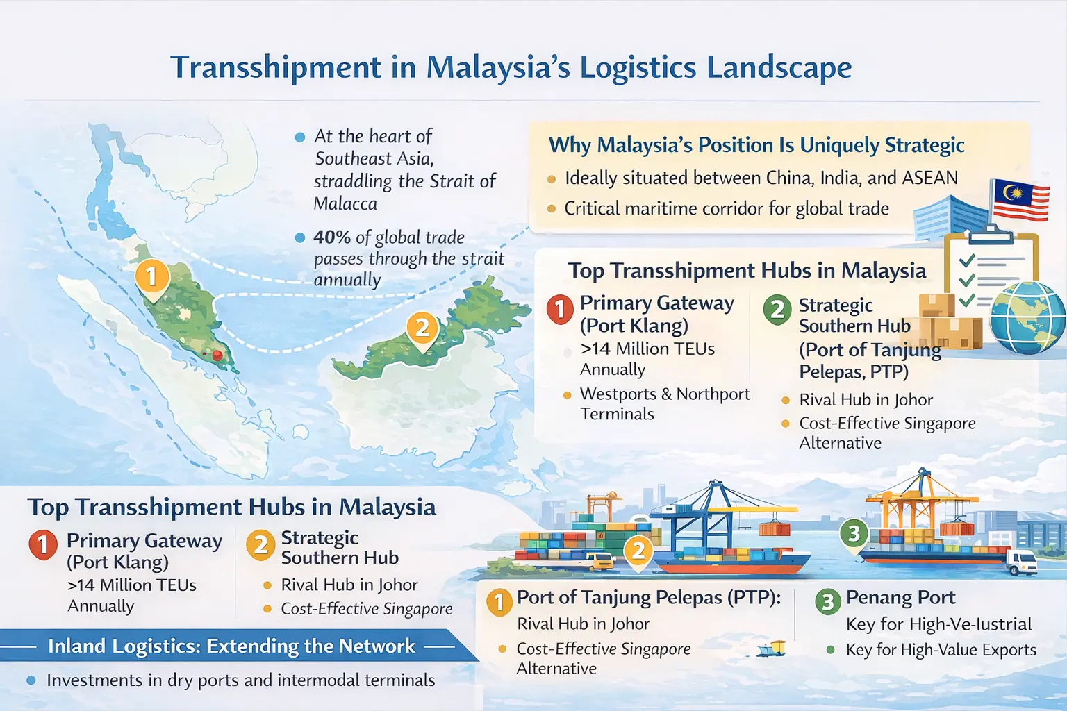 transshipment in malaysia logistics