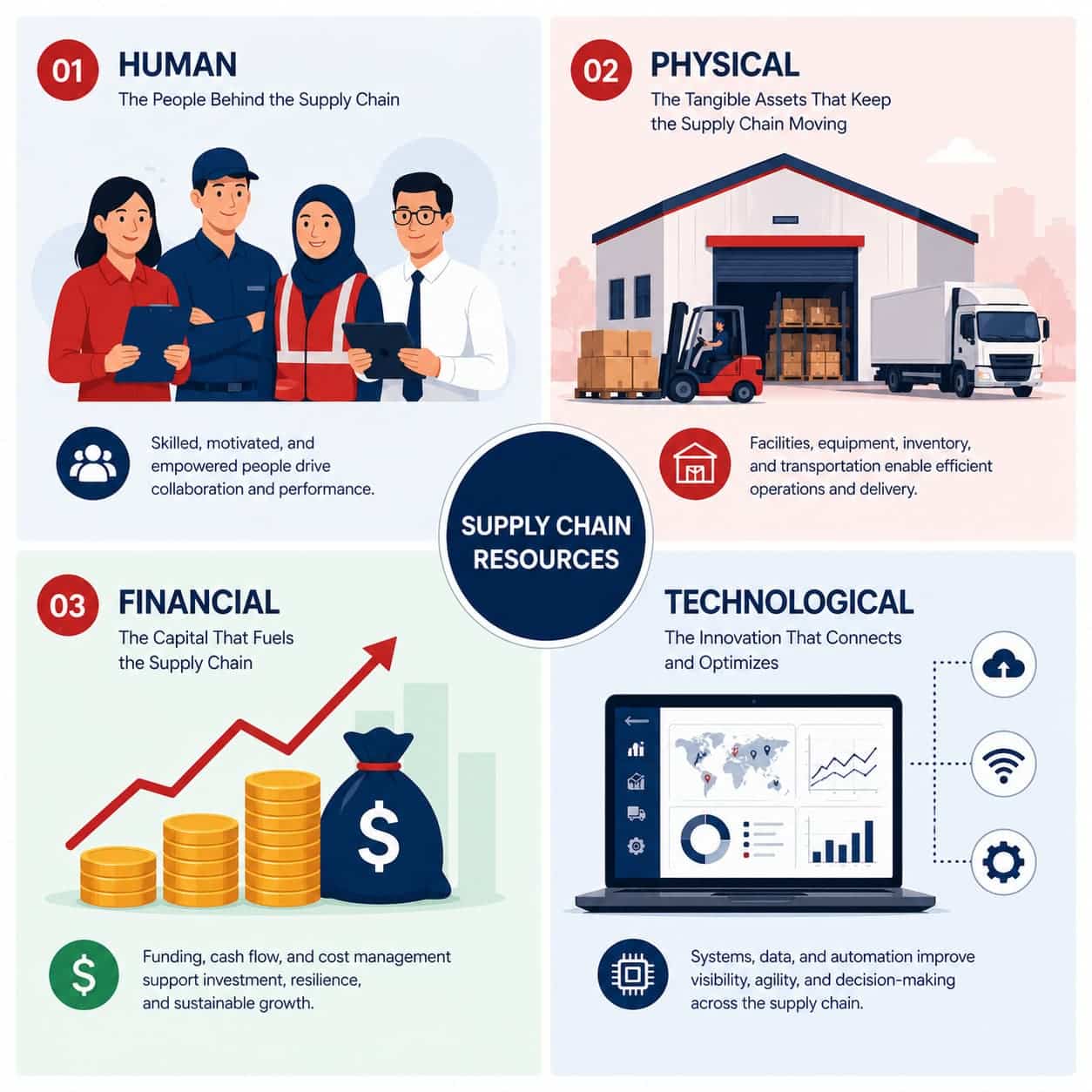 Core Resource Categories in the Supply Chain Management