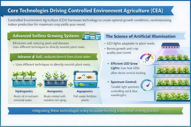 Core Technologies Driving Controlled Environment Agriculture (CEA)