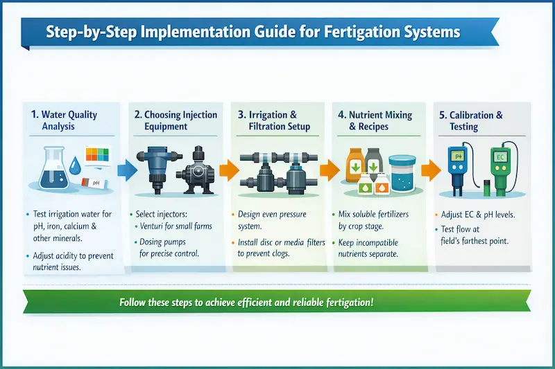 Step-by-Step Implementation Guide for Fertigation Systems