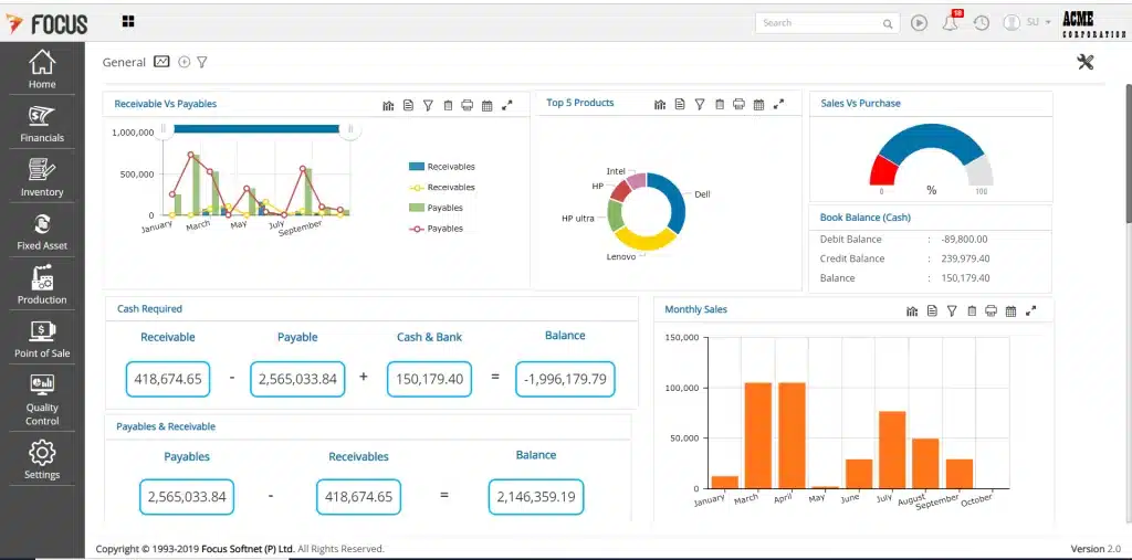  Focus 9 erp software