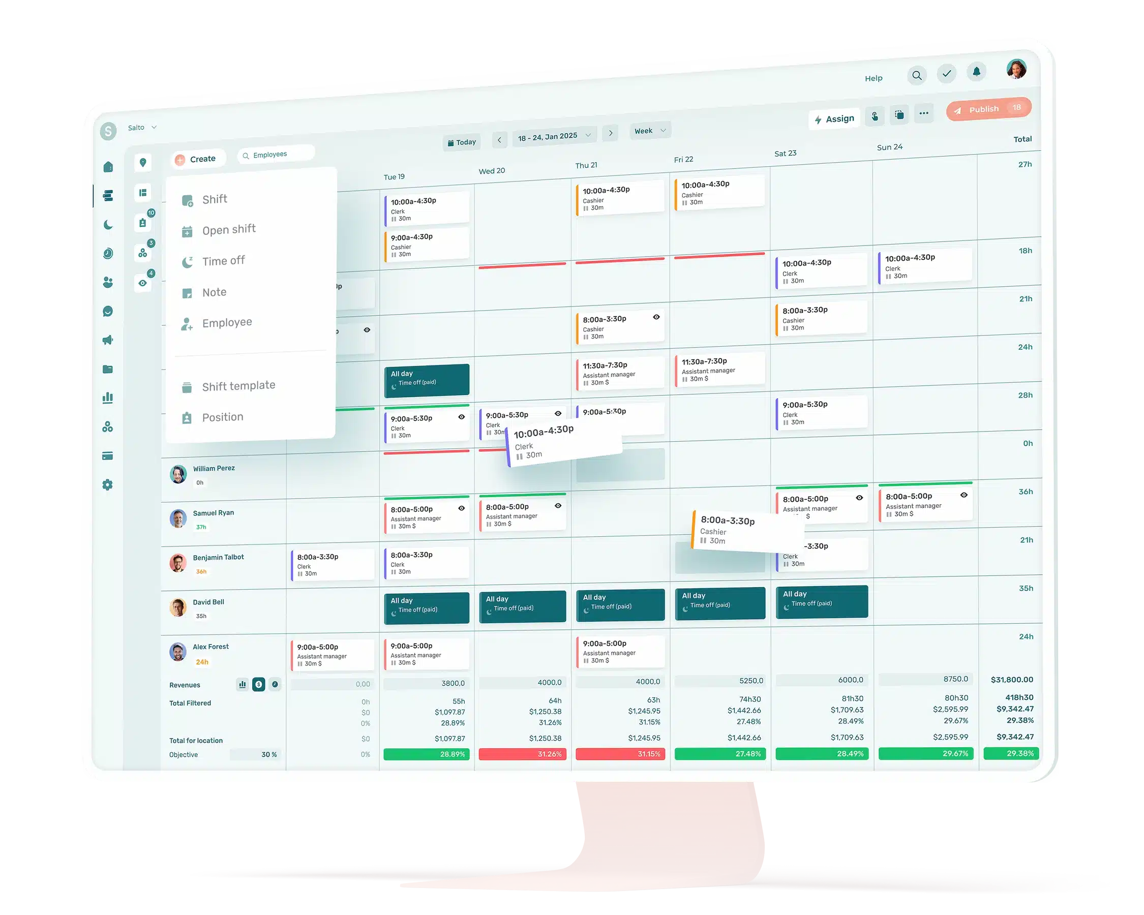 Agendrix Staff Shift Planner