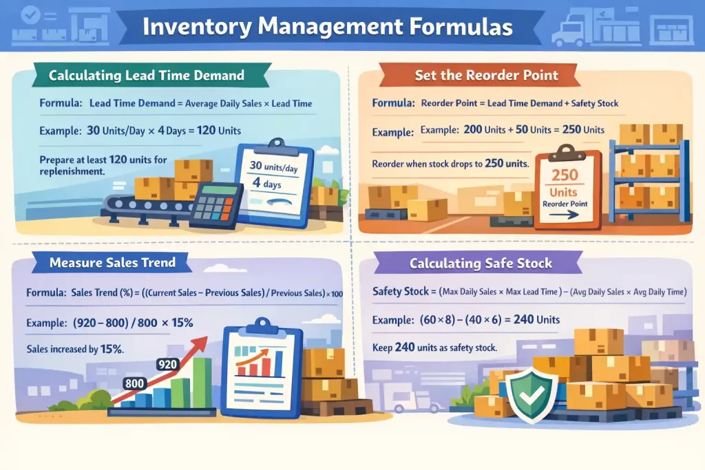 Inventory forecasting formula