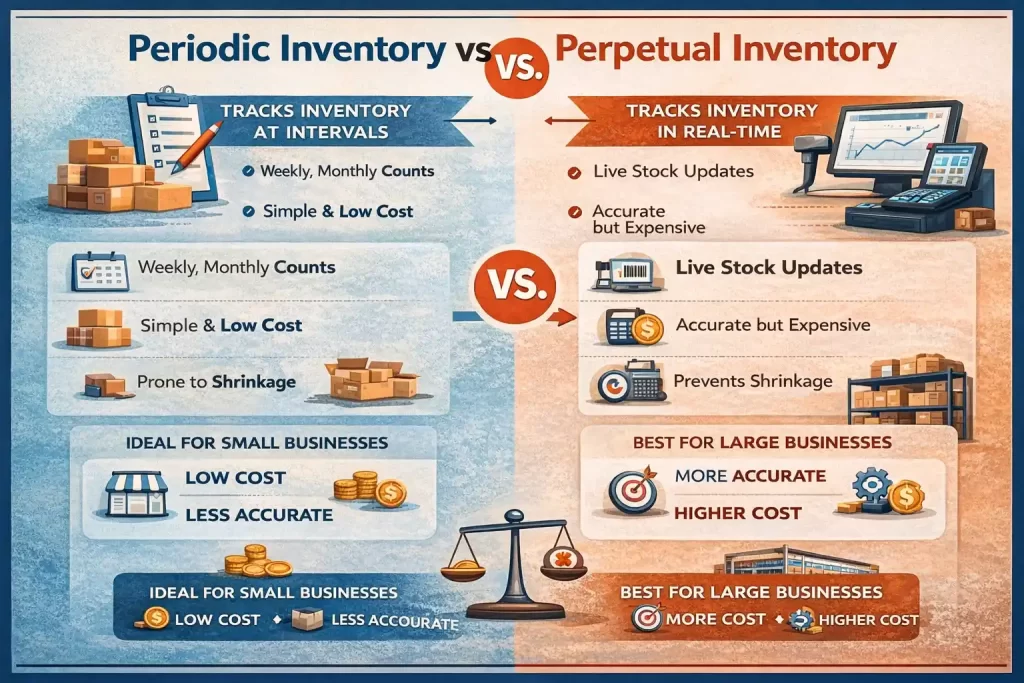 Periodic vs perpetual inventory