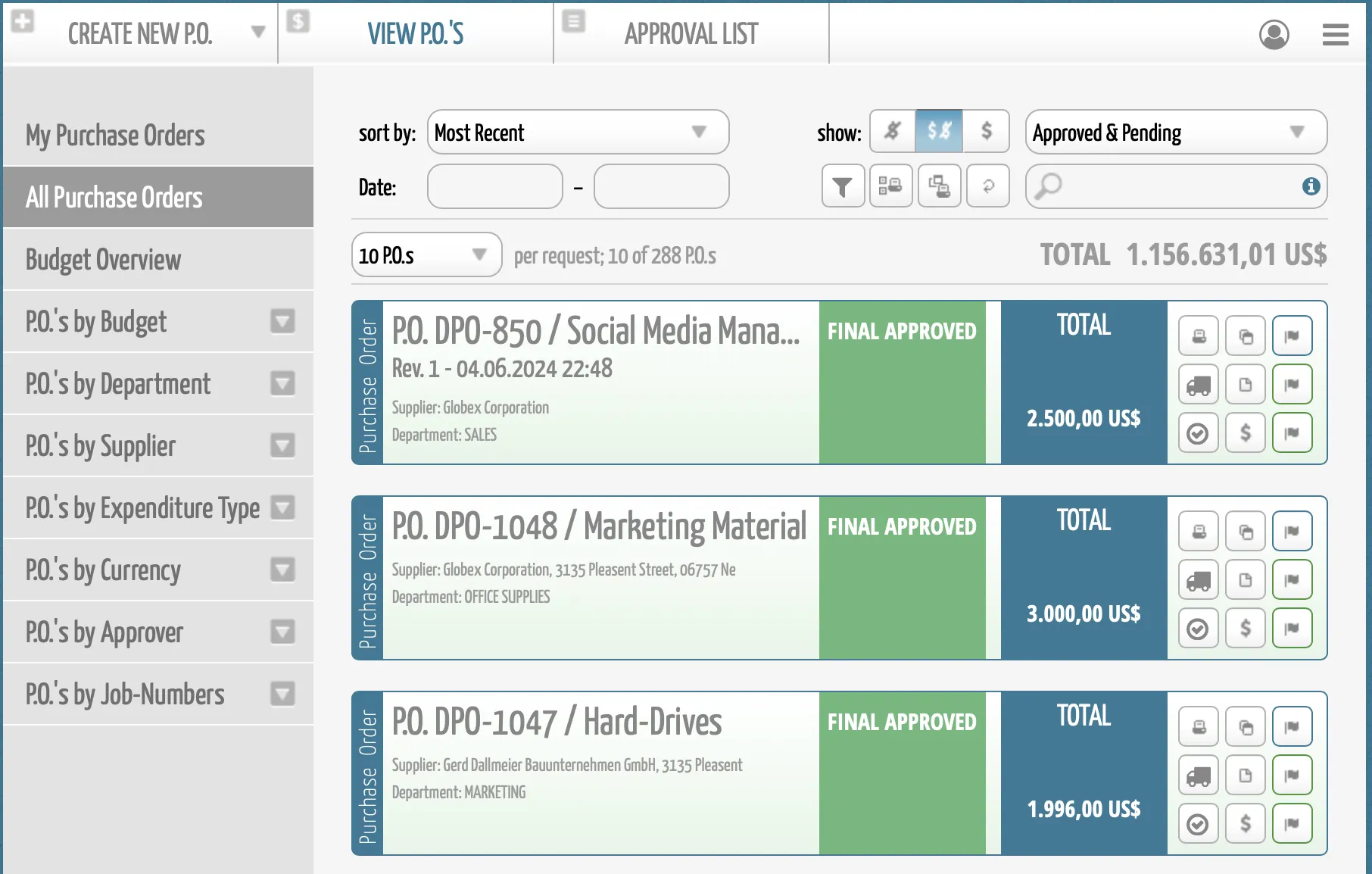 DPO procurement software