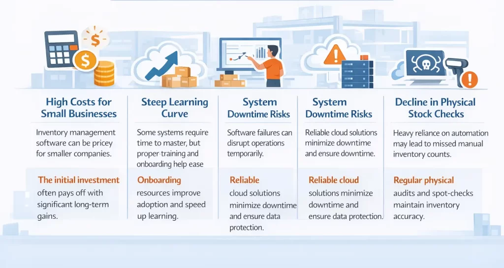 Inventory management system disadvantages