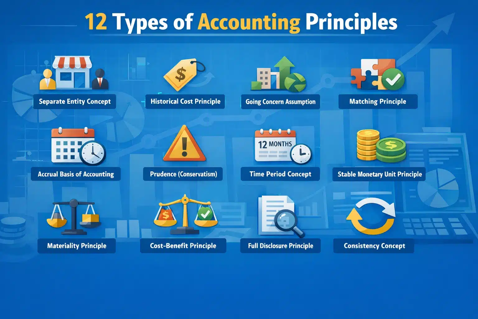 12 Types of Accounting Principles